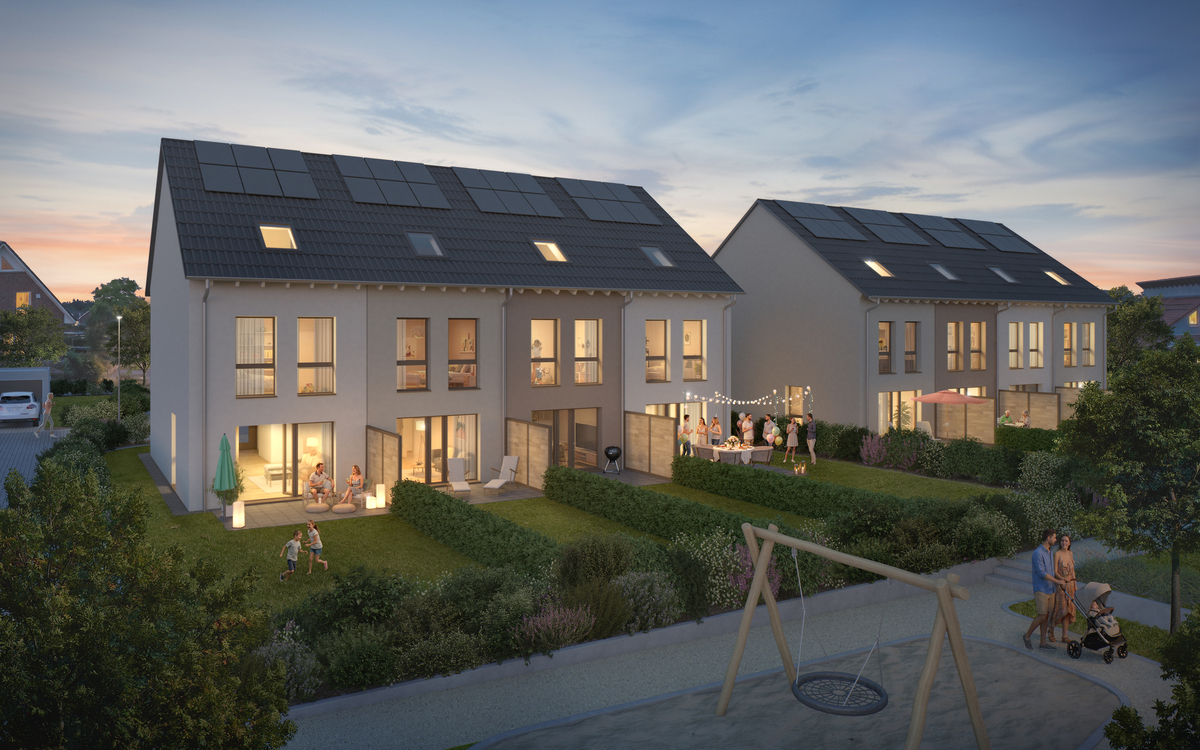 Home sweet home:<br>Reihenhäuser mit 121 m².